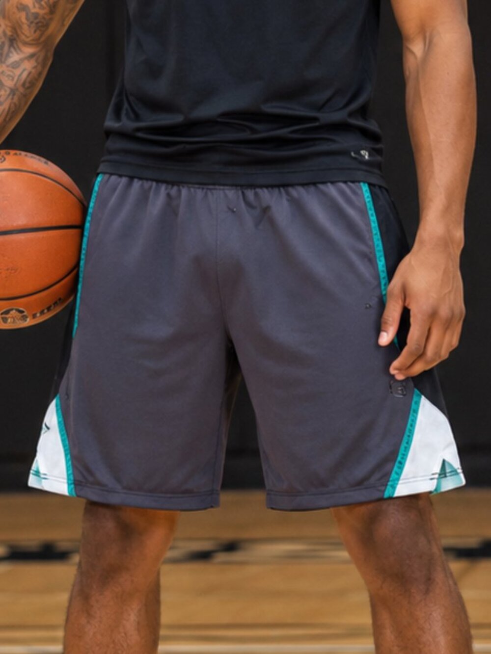 2XL And 1 Shorts Men's Black Basketball Sport Training Workout Outdoors And1